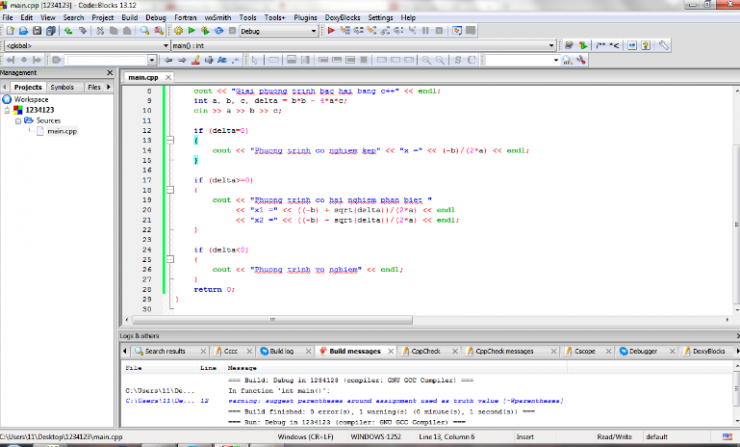 Giải Phương Trình Bậc 3 Bằng C++